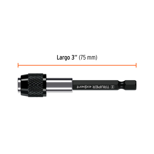 Extensión Magnética Truper Expert 75mm - Alta Potencia