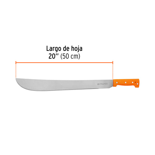 Machete 20" Cacha Naranja – Corte Profesional y Durabilidad