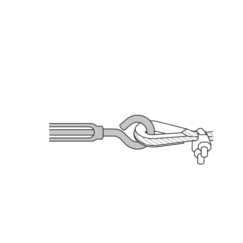 Gancho Tensor Zinc 1/4" - Ideal para Tuercas y Argollas