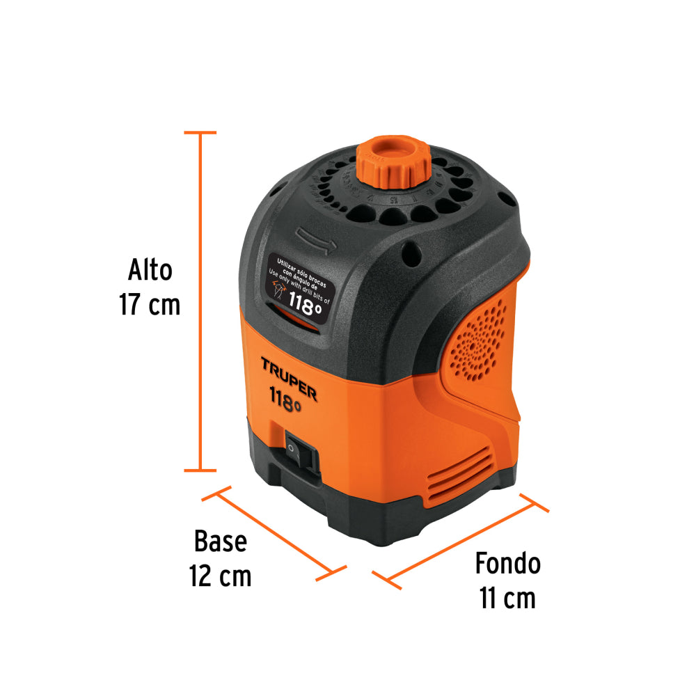 Afilador Eléctrico para Brocas 118° - Precisión Profesional
