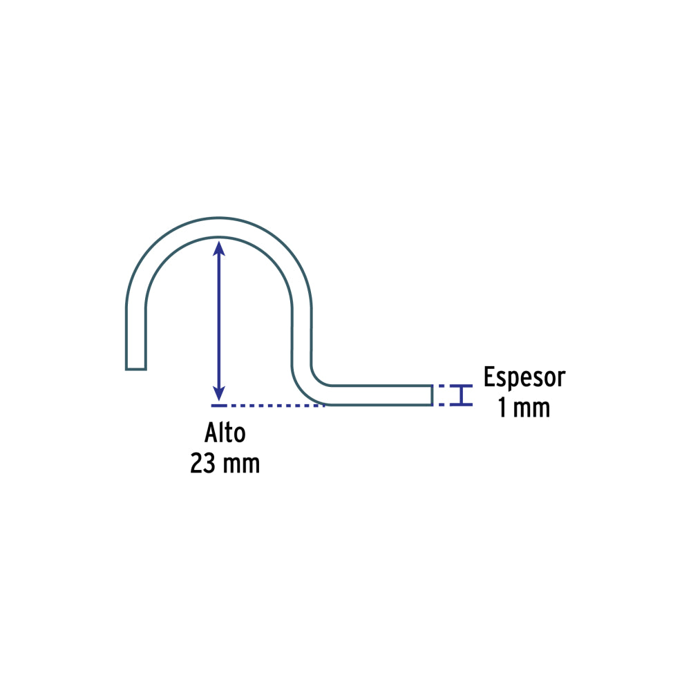 Abrazadera de Tubo 3/4' Uña Voltech | Calidad Duradera