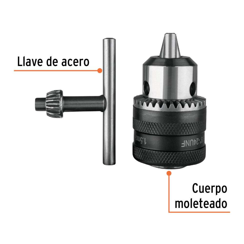 Broquero con Llave 3/8" - Herramienta Esencial Duradera