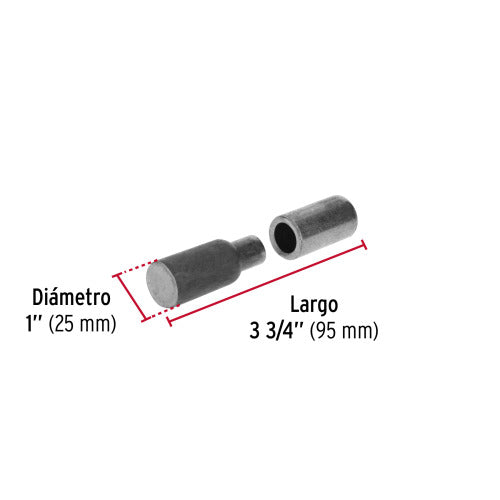Bisagra tubular soldable 1" - Alta resistencia y durabilidad