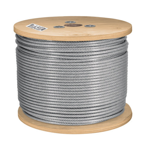 Metro Cable Rígido 1/8" Acero 7x7 Recubierto