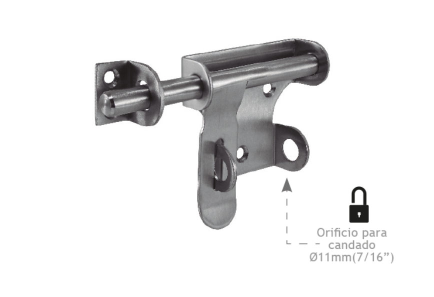 Pasador Portacandado Inox - Seguridad Premium Jako