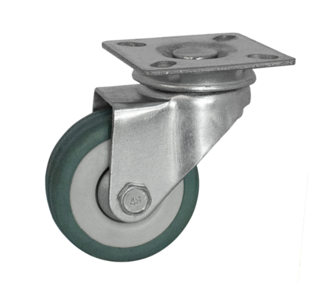 Rodaja Giratoria 3" Sin Freno Hule Verde - JAKO