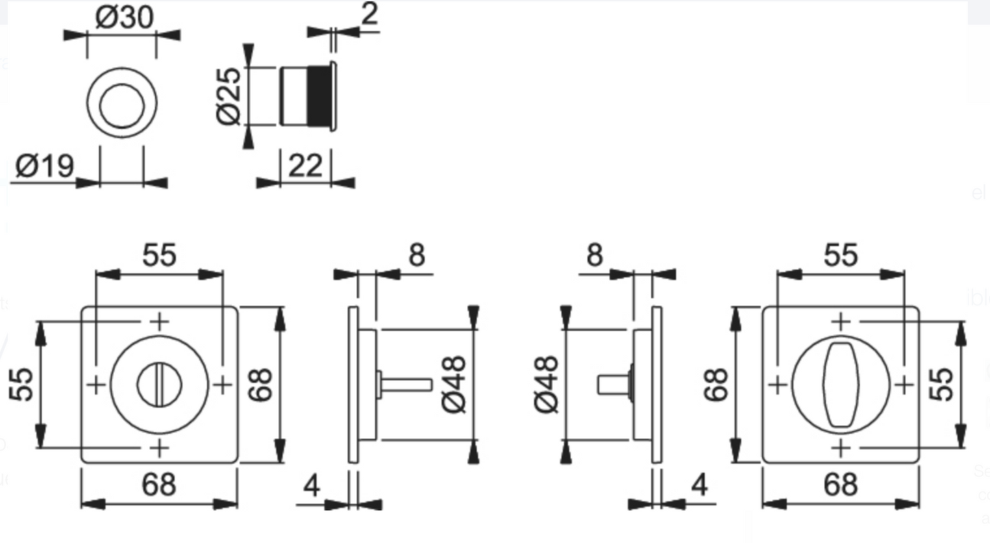 Kit para Puerta Corrediza M443 F9714 Negro - Spazio