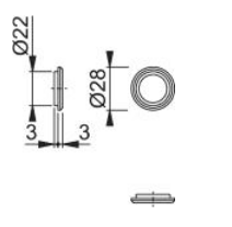 Mini Roseta M845 F42 Níquel Satinado | Estilo y Durabilidad