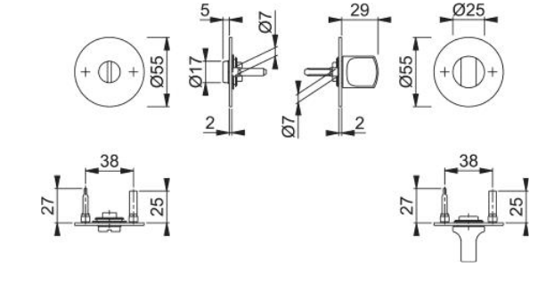 E849NS F84-1-R KIT WC CUADRO PLANA CORE SATINADO