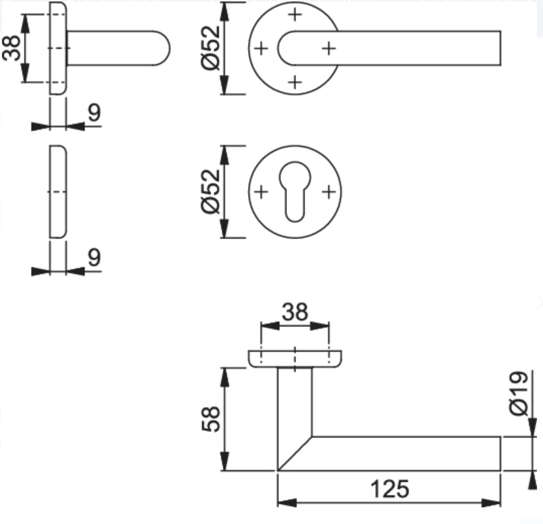 E1444Z/17K/17KS UTRECHT C/ BOCALLAVE INOX F69