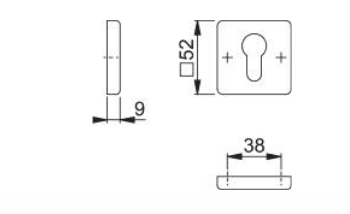 Llave de Aluminio Plateada 52KS F1BOCAL - Alta Durabilidad