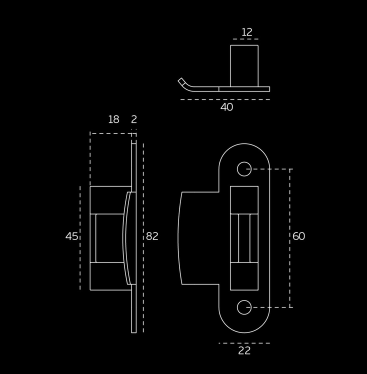 CONTRA MAGNETICA P/MARCO PUERTA MURO