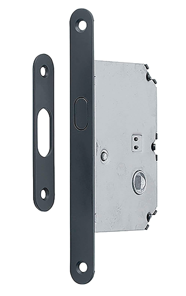 Cerradura de Gancho Negro 50mm WC 8mm - Seguridad Robusta