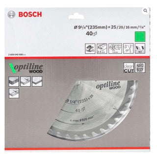 Hoja de Sierra Circular Bosch 9 1/4" - Alta Calidad