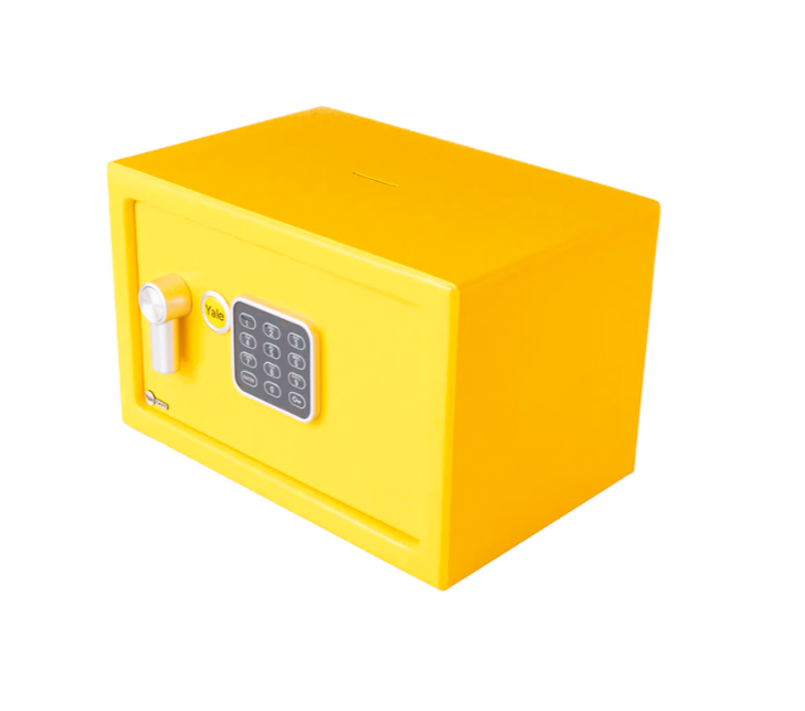 Caja Fuerte Yellow Small con Alcancía | Seguridad y Ahorro