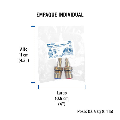 Cartucho Repuesto Mezcladoras Palanca - Alta Durabilidad