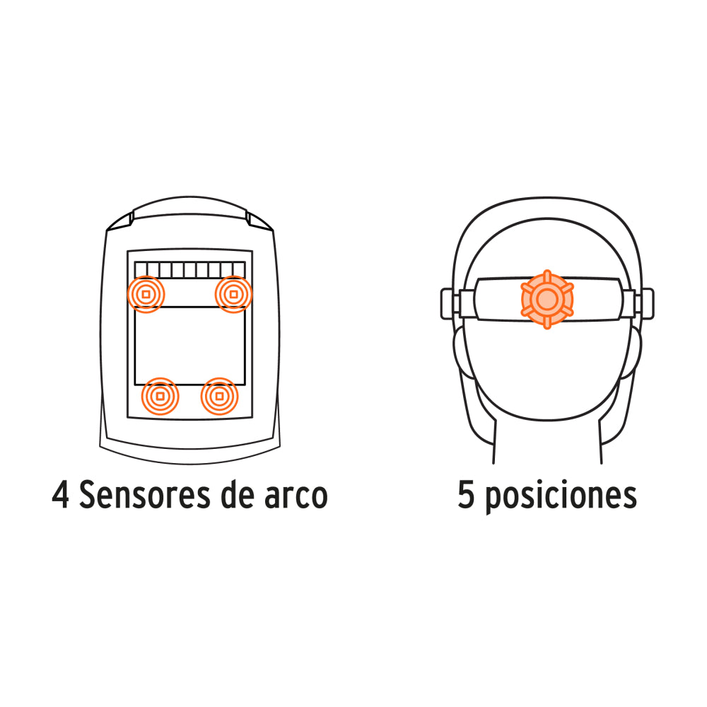 Careta Electrónica para Soldar Sombra 9-13 | Protección Premium