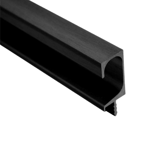 Perfil Jaladera C 3m Negro Cepillado - Häfele | Diseño Minimalista