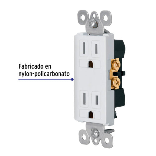 CONTACTO DOBLE LINEA CLASSIC VOLTECH - Mejor Precio