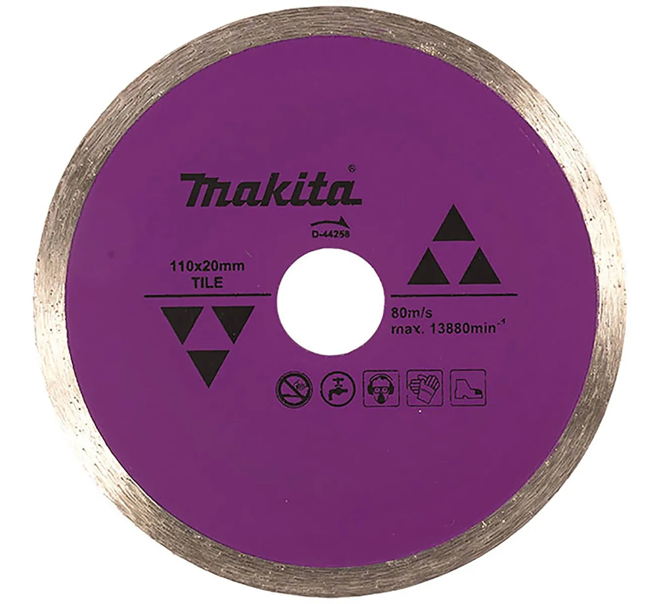 DISCO DIAMANTE RIN CONTINUO 4-3/8 " PARA AZULEJO,MARMOL MAKITA D44258