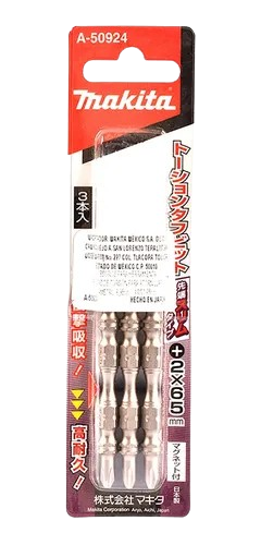 Puntas Doble PH2 2-1/2" 3Pzas - Alta Resistencia y Torsión