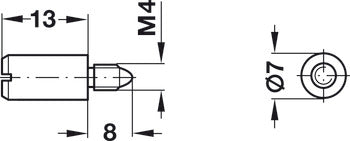 Soporte Entrepañ Acero 4×8 mm Häfele - Calidad Garantizada