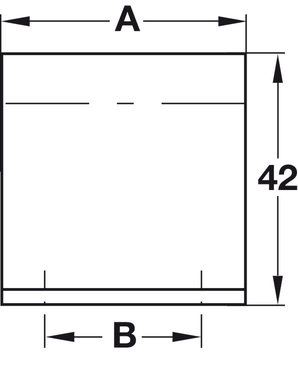 Jaladera Aluminio Anodizado 40×42 mm - Häfele