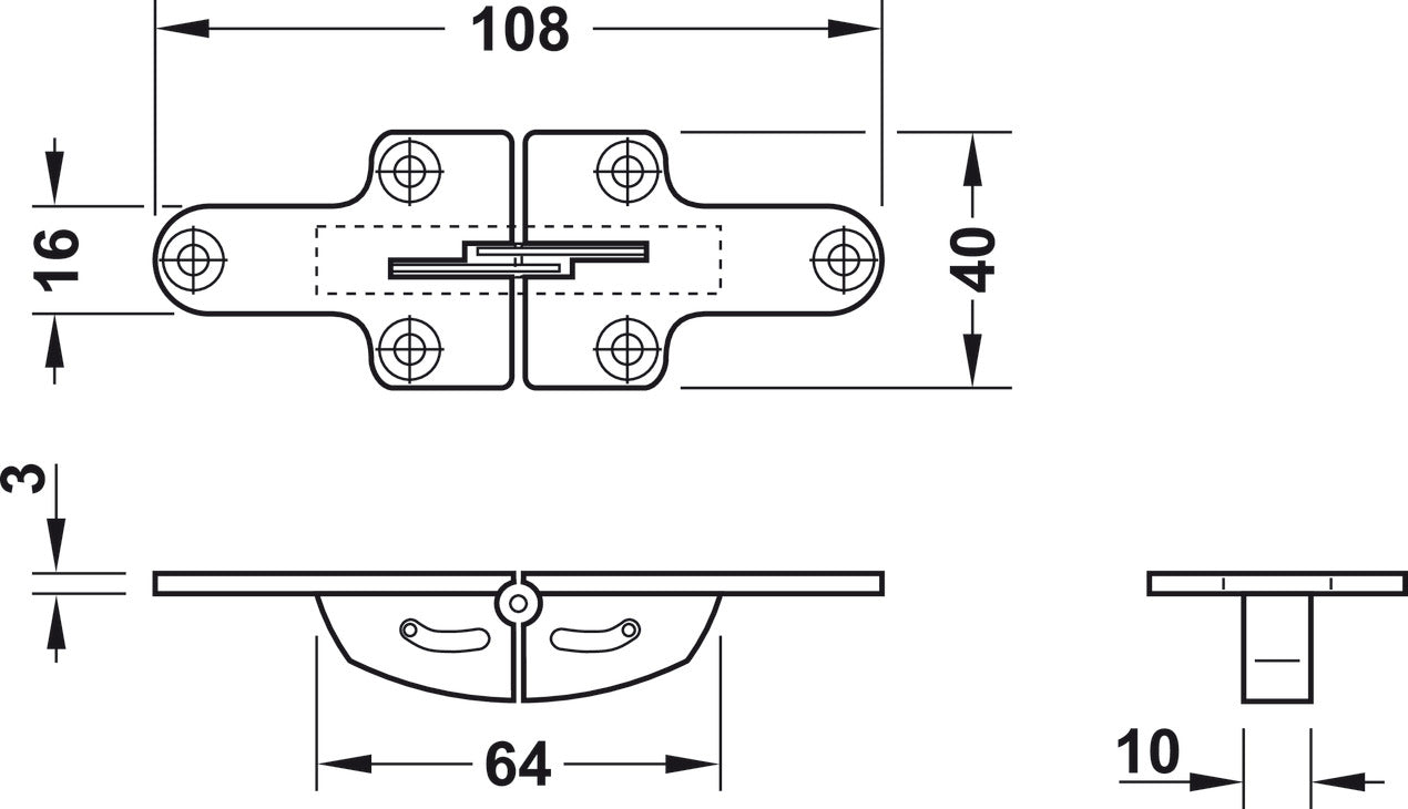 Bisagra Mesa Plegable Häfele - Calidad Europea Duradera