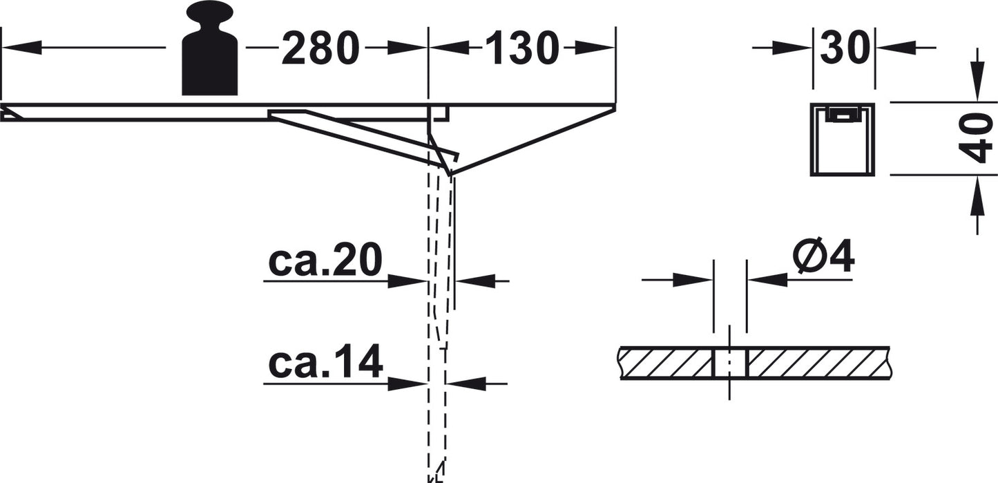Soporte para Mesa Häfele - Calidad y Precisión