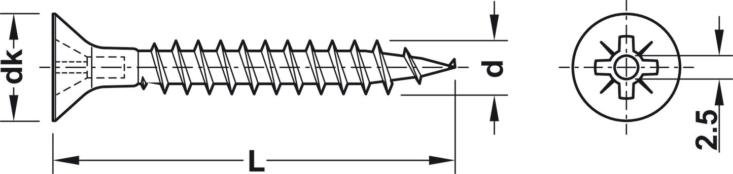 Tornillo Galvanizado Häfele - Máxima Durabilidad