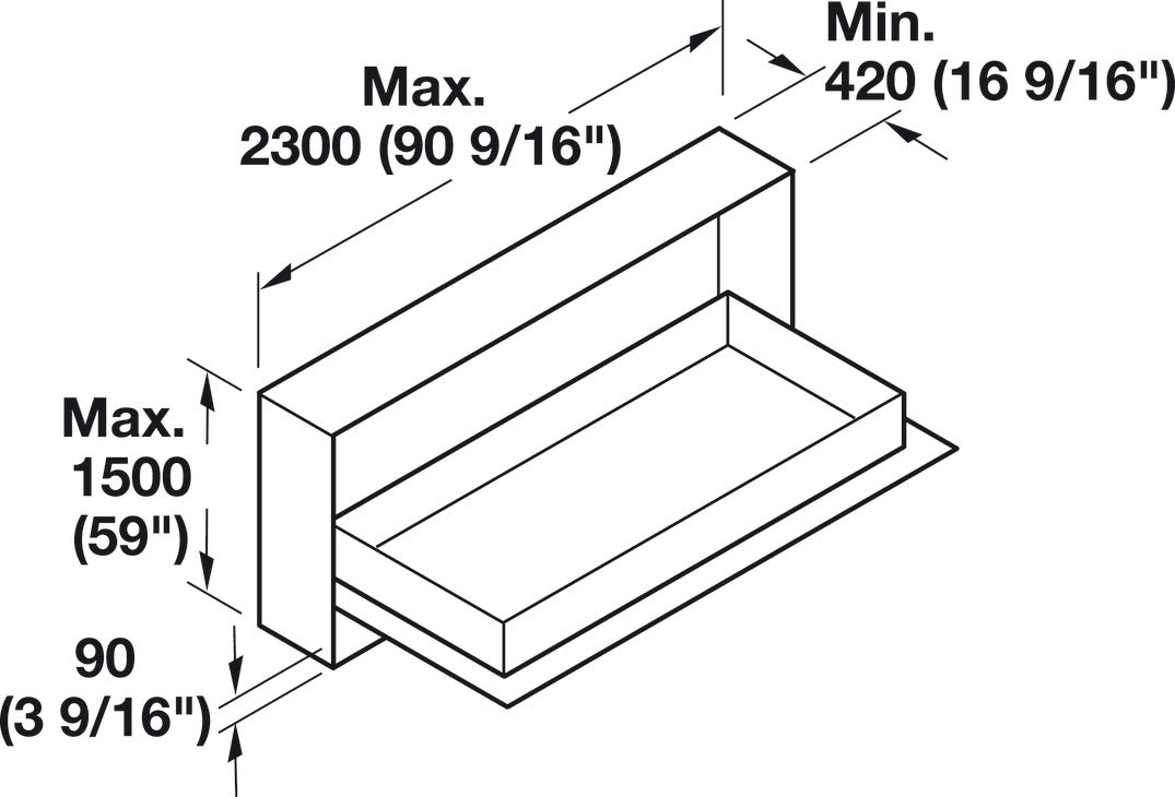 Herraje para Cama Abatible Montaje Transversal
