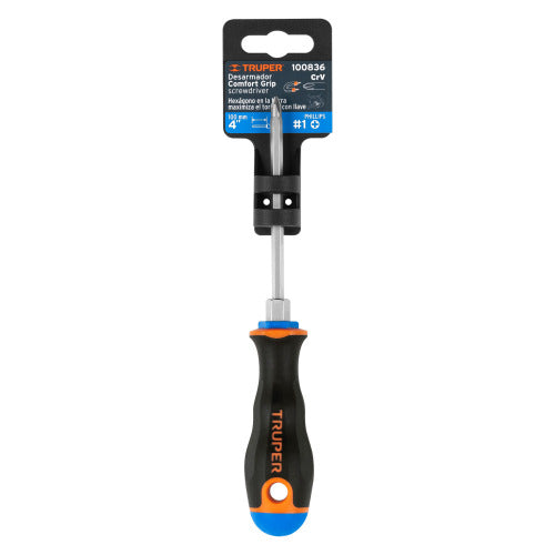 Desarmador Cruz 3/16 X 4" - Herramienta Profesional Duradera