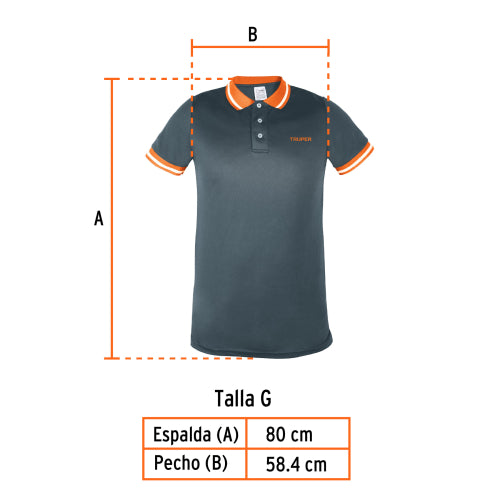 Polo Dry Fit Gris para Hombre - Talla G - Comodidad y Estilo