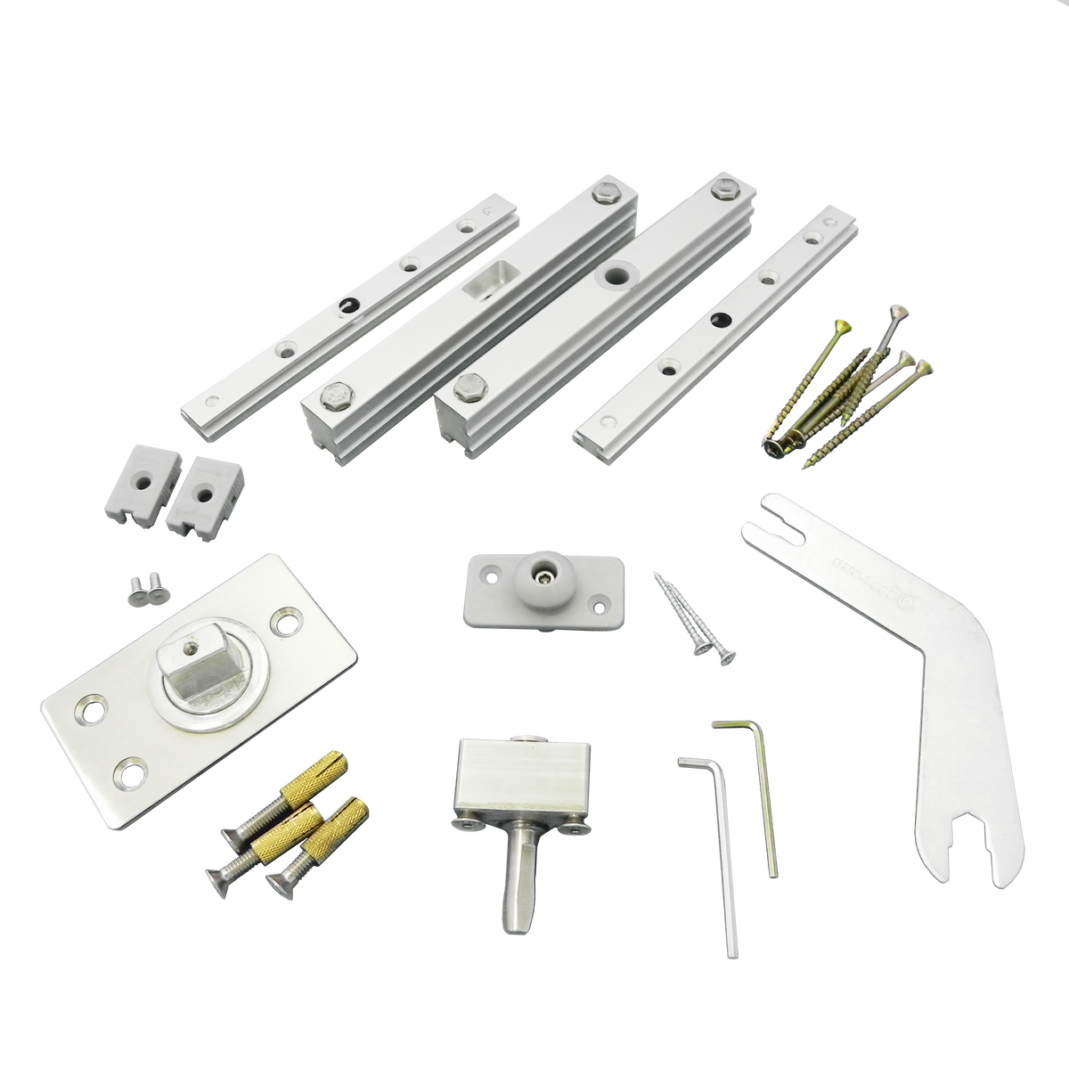 Kit Puerta Abatible Ducasse - 120 Kg, Rodamiento Premium