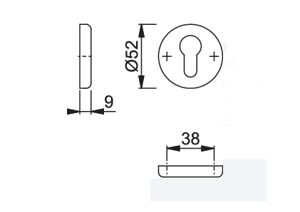 Llave Bocalle Redonda Abultada Inox F69 - Calidad Premium