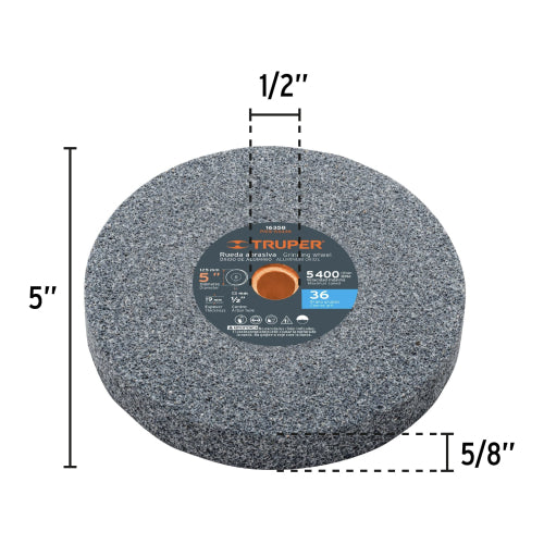Esmeril de banco de 5" de 1/6 Hp Pretul