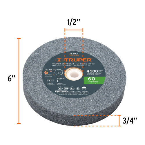 Esmeril de Banco 6" 1/2 HP - Potencia y Precisión