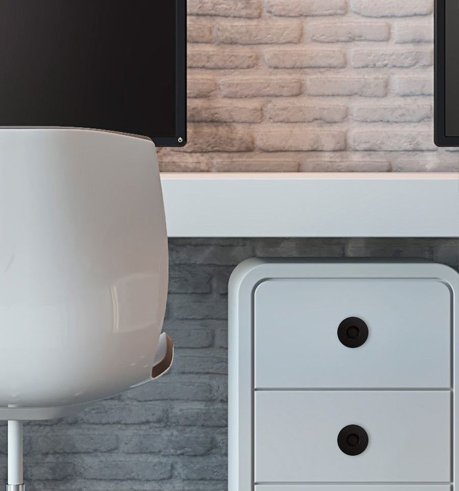 Jaladera Embutir Negro Mate - Minimalista para Muebles Modernos