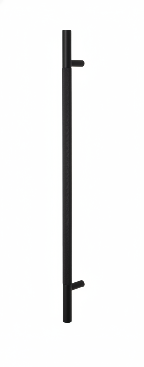 Tubo Corredizo Negro Inoxidable 3M con Base de Madera