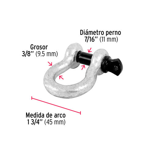 Grillete 3/8"