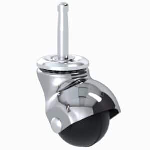 Rodaja Industrial 3ʺ con Freno Pie - Polietileno Galvanizado