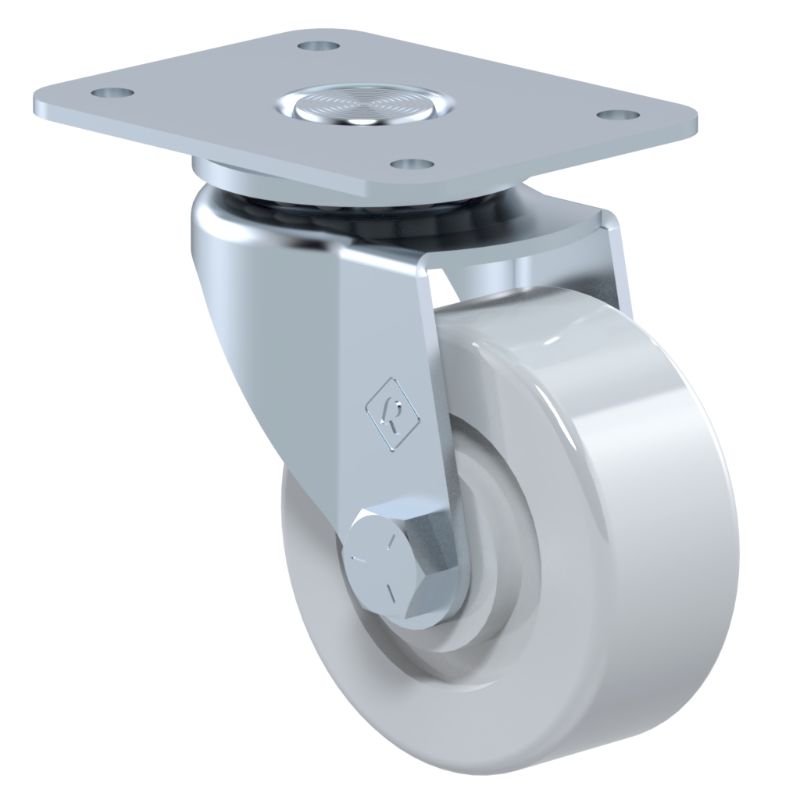 Rodaja Estándar 2ʺ Placa Giratoria | Polietileno Duro | 30 kg
