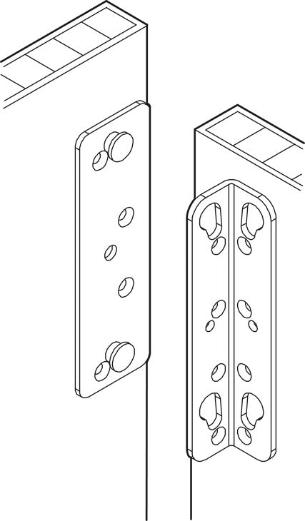 Herraje Cama Tommo 120mm Häfele - Acero Galvanizado
