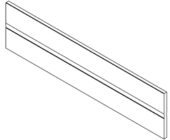 Perfil Separador Z40L1077A - Aluminio Blanco-Seda 1077mm