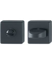 Kit WC Cuadrado Negro Mate 52KS - Hoppe DALLAS