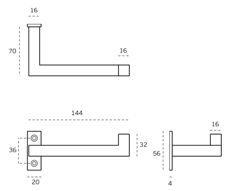 SOPORTE DE PAPEL INOX JNF