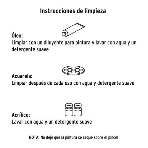 Pinceles Pretul JPIN-5P - Juego Profesional para Pintura