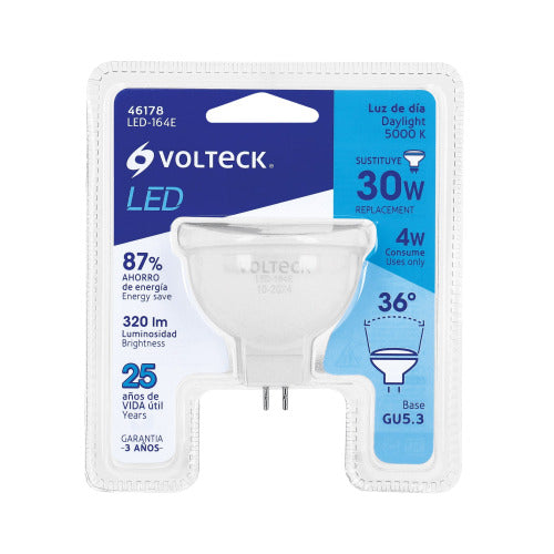 Foco LED MR16 4W 127V - Luz Día Brillante
