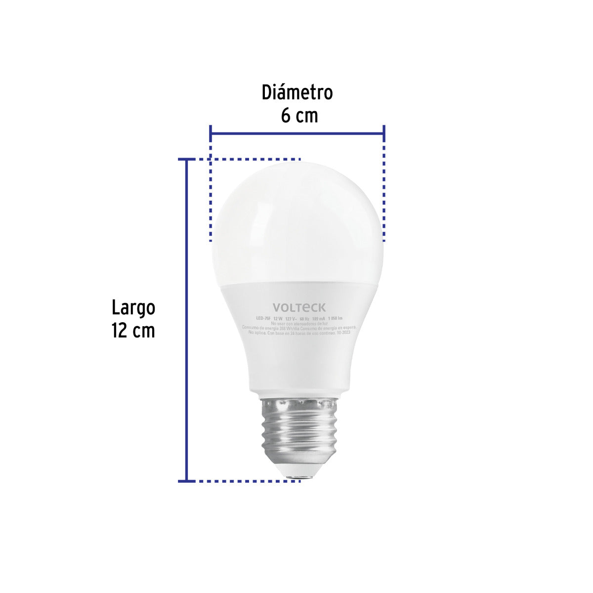Lámpara LED Bulbo A19 12W - Eficiencia y Durabilidad