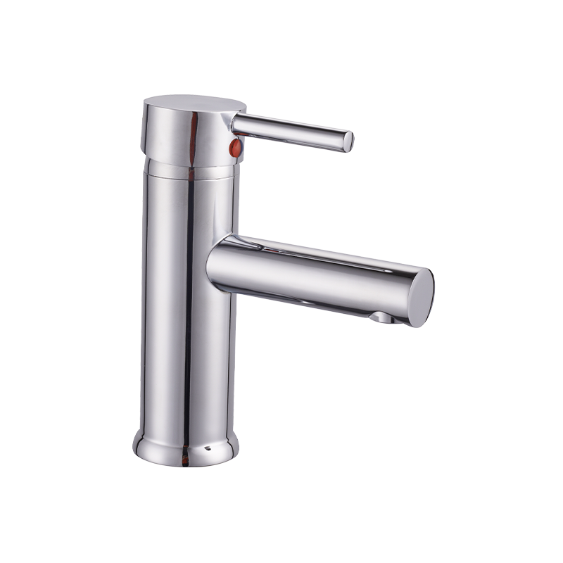 Monomando Lavabo Minimalista - Cuerpo Metálico & Mangueras Flexibles